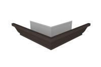 Угол желоба внешний Vortex Lite Matt 130мм RR 32 темно-коричневый