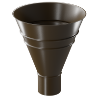 Воронка желоба STAL PREMIUM, каштан