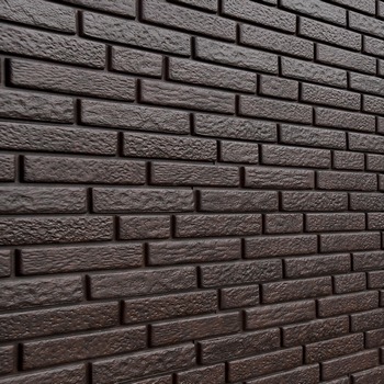 Фасадная панель Стоун Хаус Кирпич Коричневый