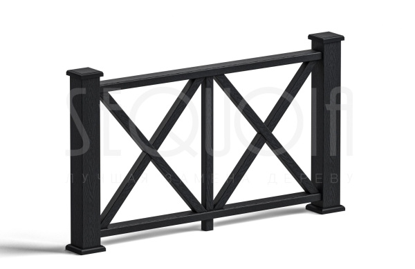 Комплект ограждения SEQUOIA «Эдинбург»,black