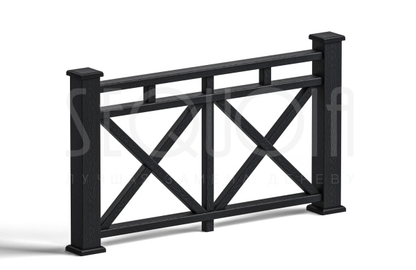 Комплект ограждения SEQUOIA «Бастион», black