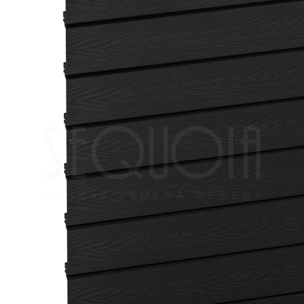 Доска фасадная SEQUOIA Evolution 3D WOOD BLACK 3000 мм
