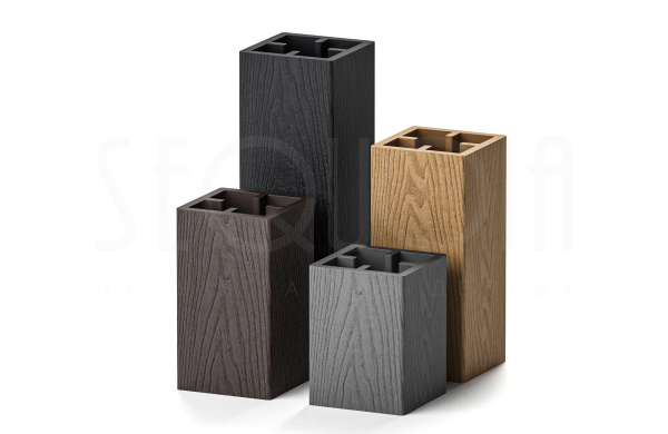Столб SEQUOIA Evolution 3D WOOD BLACK