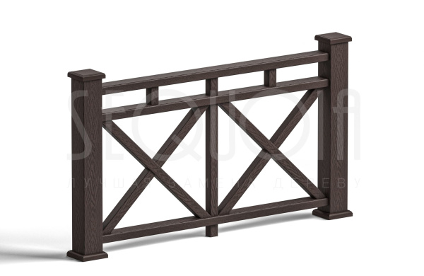 Комплект ограждения SEQUOIA «Бастион», black