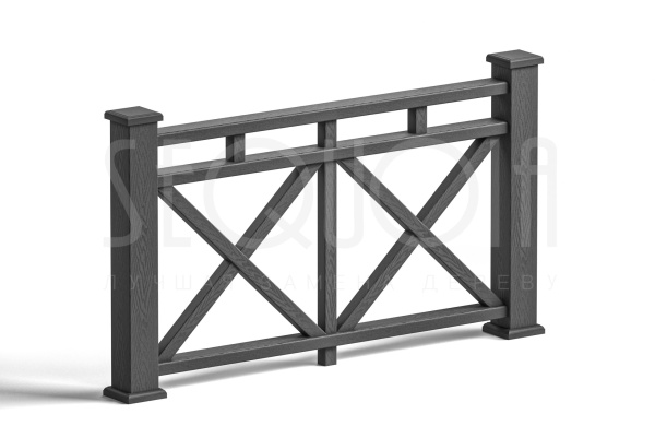 Комплект ограждения SEQUOIA «Бастион», black